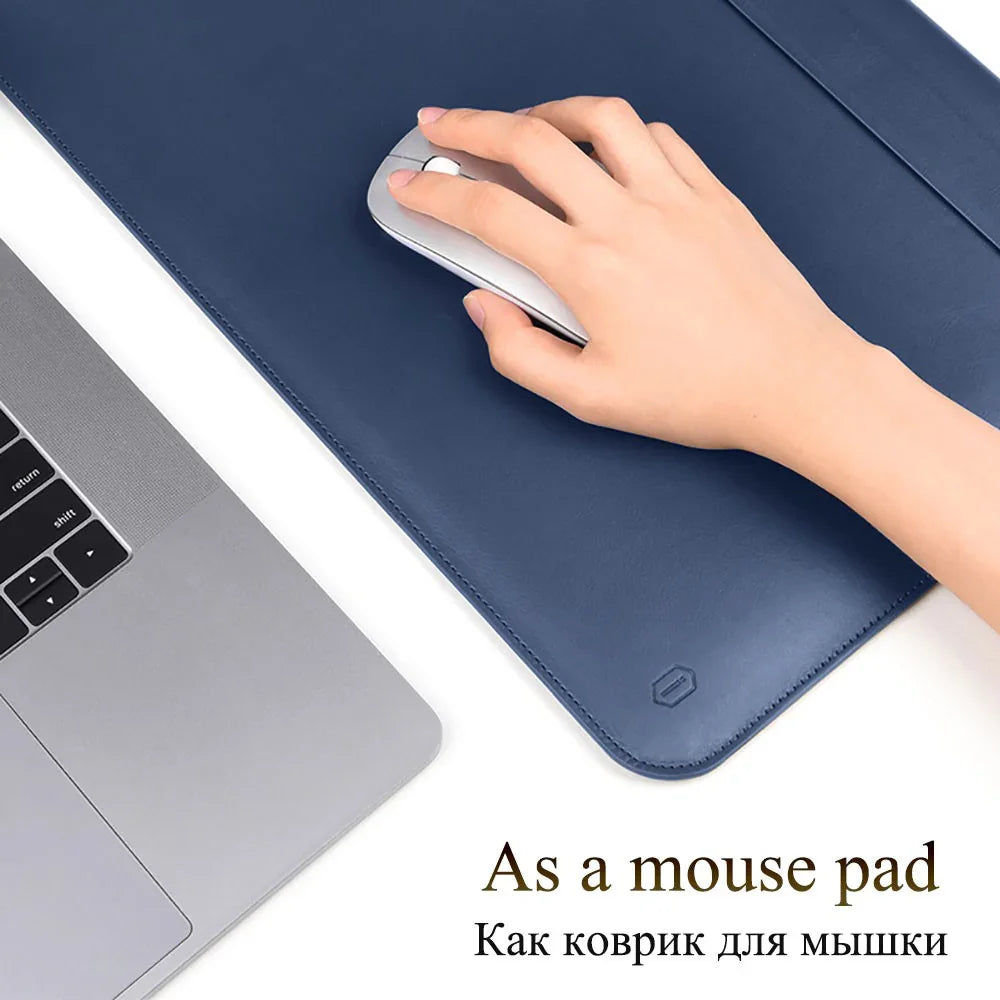 Wiwu Skin Pro 2 Pu Leather Sleeve For Macbook Pro 16 - Blue - Tashqila Wiwu Skin Pro 2 Pu Leather Sleeve For Macbook Pro 16 - Blue - Tashqila
